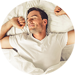 Duerme lo suficiente Hombre Dormir Piel Descansada